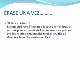 rase una vez