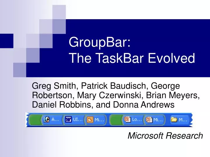 groupbar the taskbar evolved