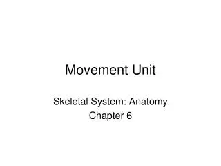Movement Unit