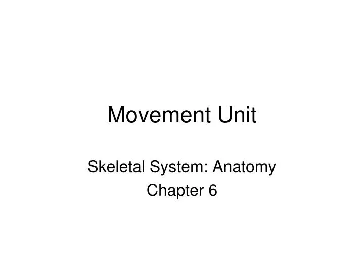 movement unit