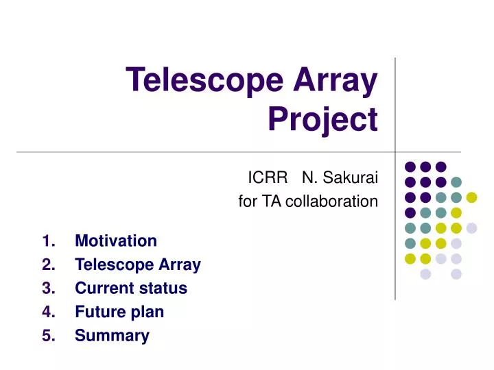 telescope array project