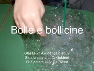 bolle e bollicine