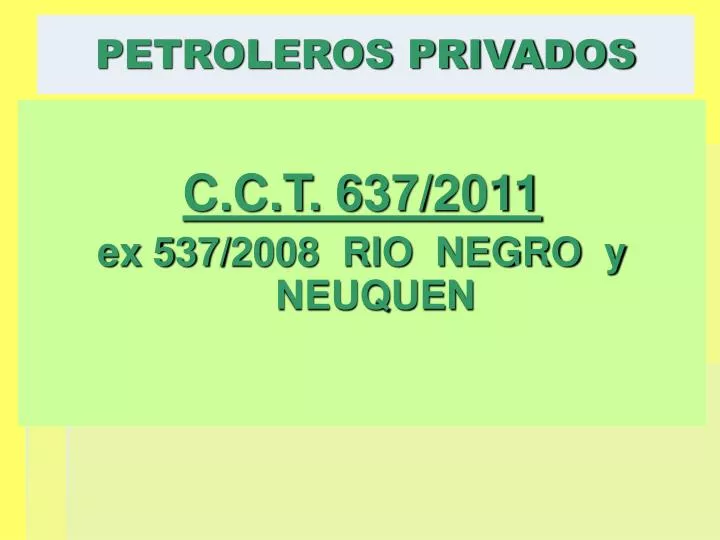 petroleros privados