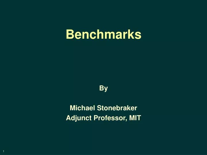 benchmarks