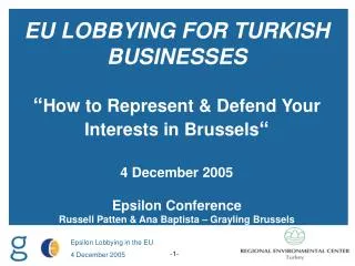 INTRODUCTION TO BRUSSELS AND THE INSTITUTIONAL LANDSCAPE