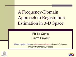 A Frequency-Domain Approach to Registration Estimation in 3-D Space