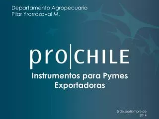 instrumentos para pymes exportadoras