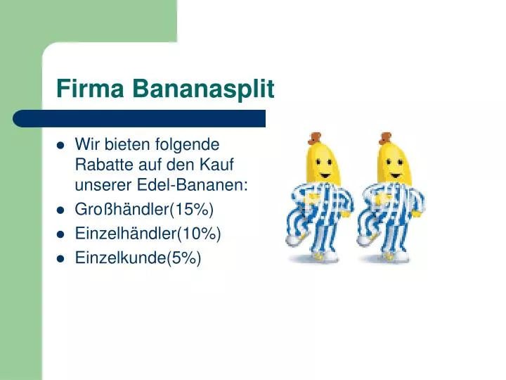 firma bananasplit
