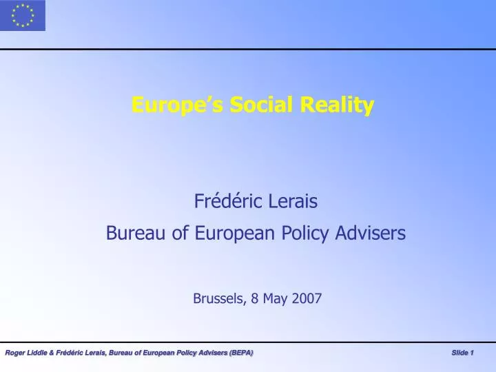 europe s social reality