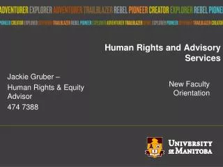 Human Rights and Advisory Services