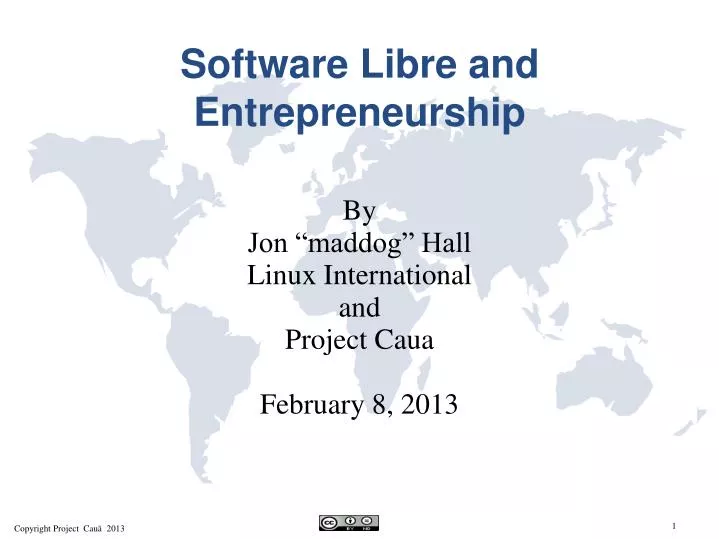software libre and entrepreneurship
