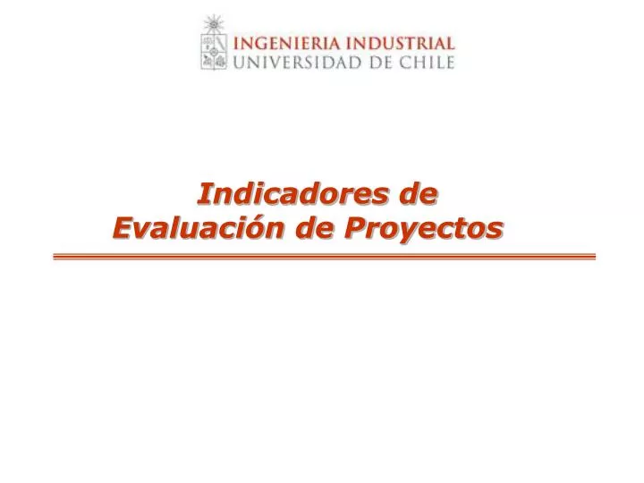 indicadores de evaluaci n de proyectos