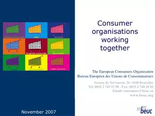 Consumer organisations working together