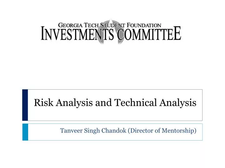 risk analysis and technical analysis