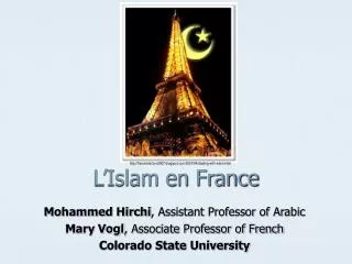 l islam en france