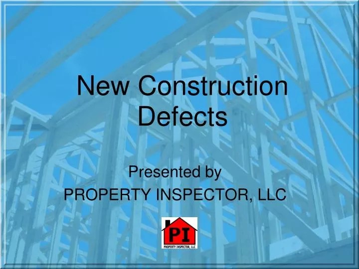 new construction defects