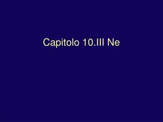 capitolo 10 iii ne