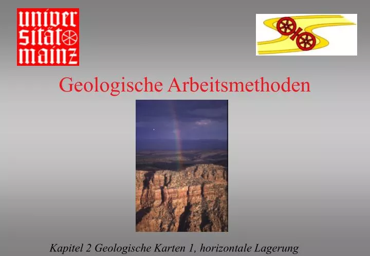 geologische arbeitsmethoden