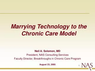 Marrying Technology to the Chronic Care Model
