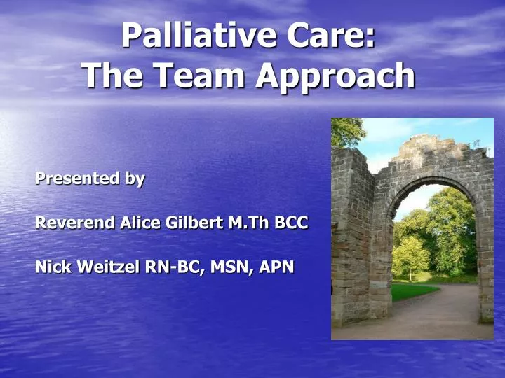 palliative care the team approach