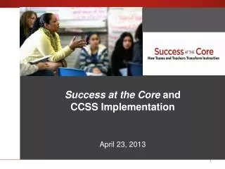 Success at the Core An Introduction