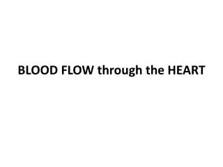 BLOOD FLOW through the HEART