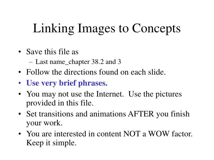 linking images to concepts