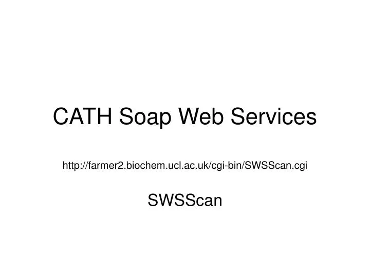 cath soap web services