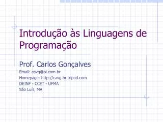introdu o s linguagens de programa o