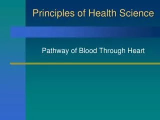 Principles of Health Science