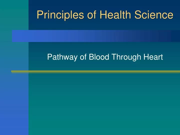 principles of health science