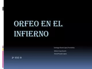 orfeo en el infierno