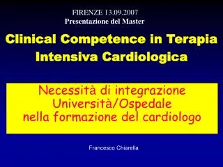 necessit di integrazione universit ospedale nella formazione del cardiologo