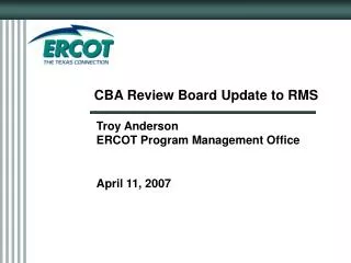 CBA Review Board Update to RMS