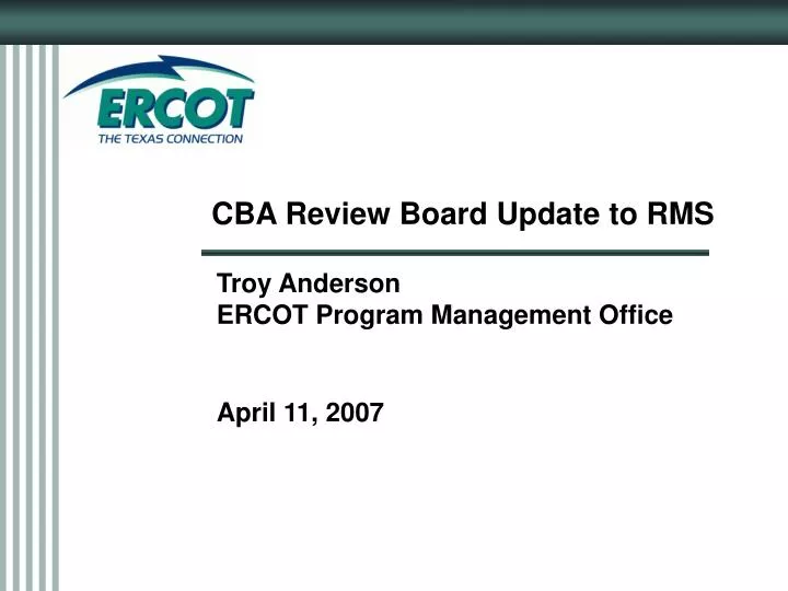 cba review board update to rms