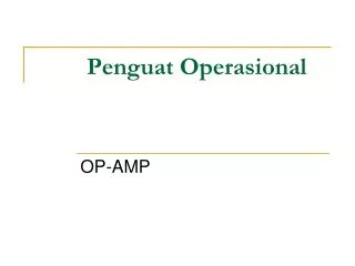 penguat operasional