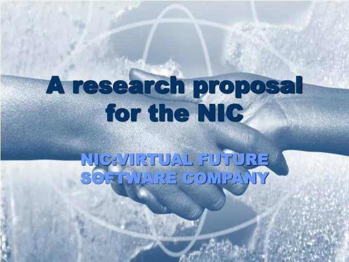 a research proposal for the nic
