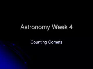Astronomy Week 4