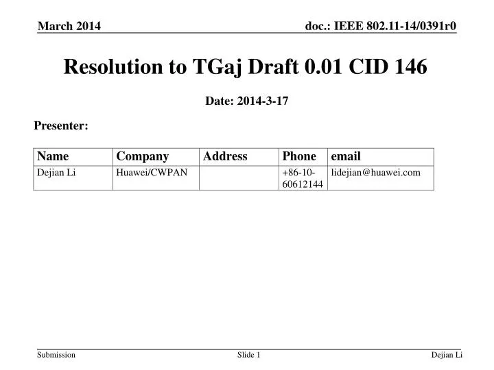 resolution to tgaj draft 0 01 cid 146