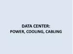 DATA CENTER: POWER, COOLING, CABLING - slide 1