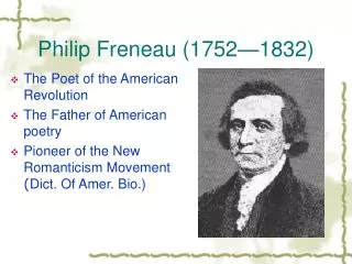 Philip Freneau (1752—1832)