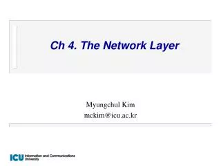 Ch 4. The Network Layer