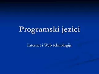 programski jezici