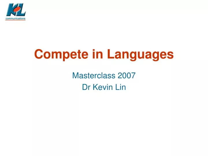 compete in languages