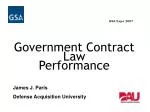 Key Aspects of Government Contract Law: Interpretation, Changes, and Termination - slide 1