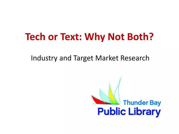 tech or text why not both