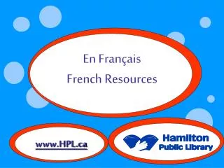 En Français French Resources