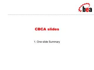 CBCA slides