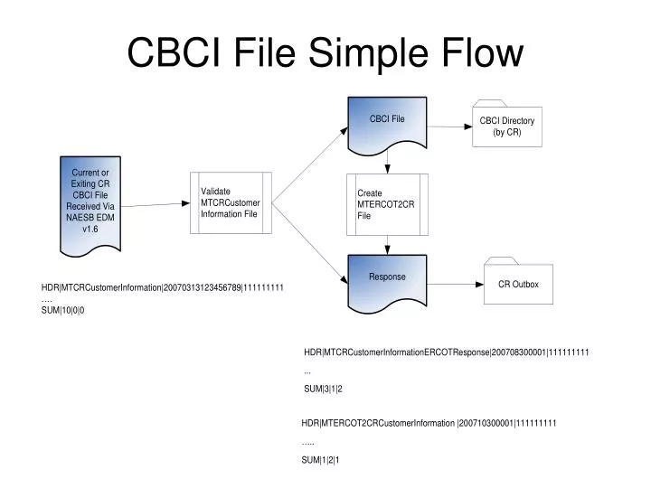 cbci file simple flow