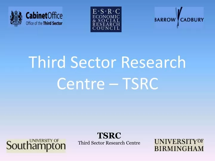 third sector research centre tsrc